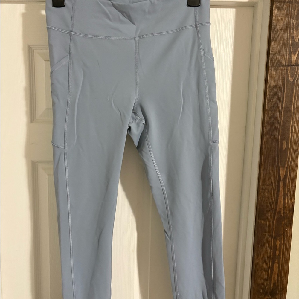Light Blue High-Waisted Leggings